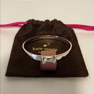 Kate Spade Silver tone Bow Bracelet Bang…